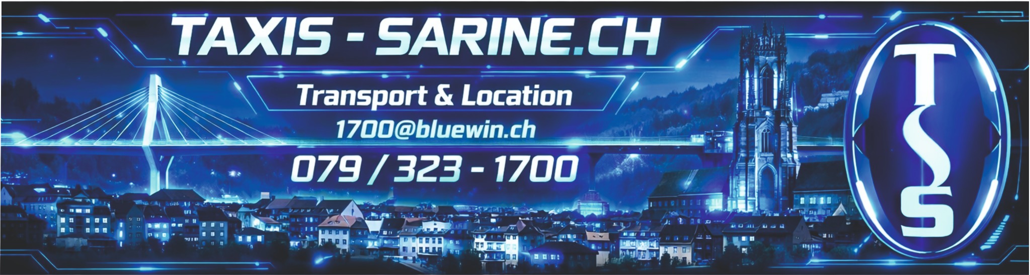 TAXIS-SARINE.CH transport et location à Fribourg