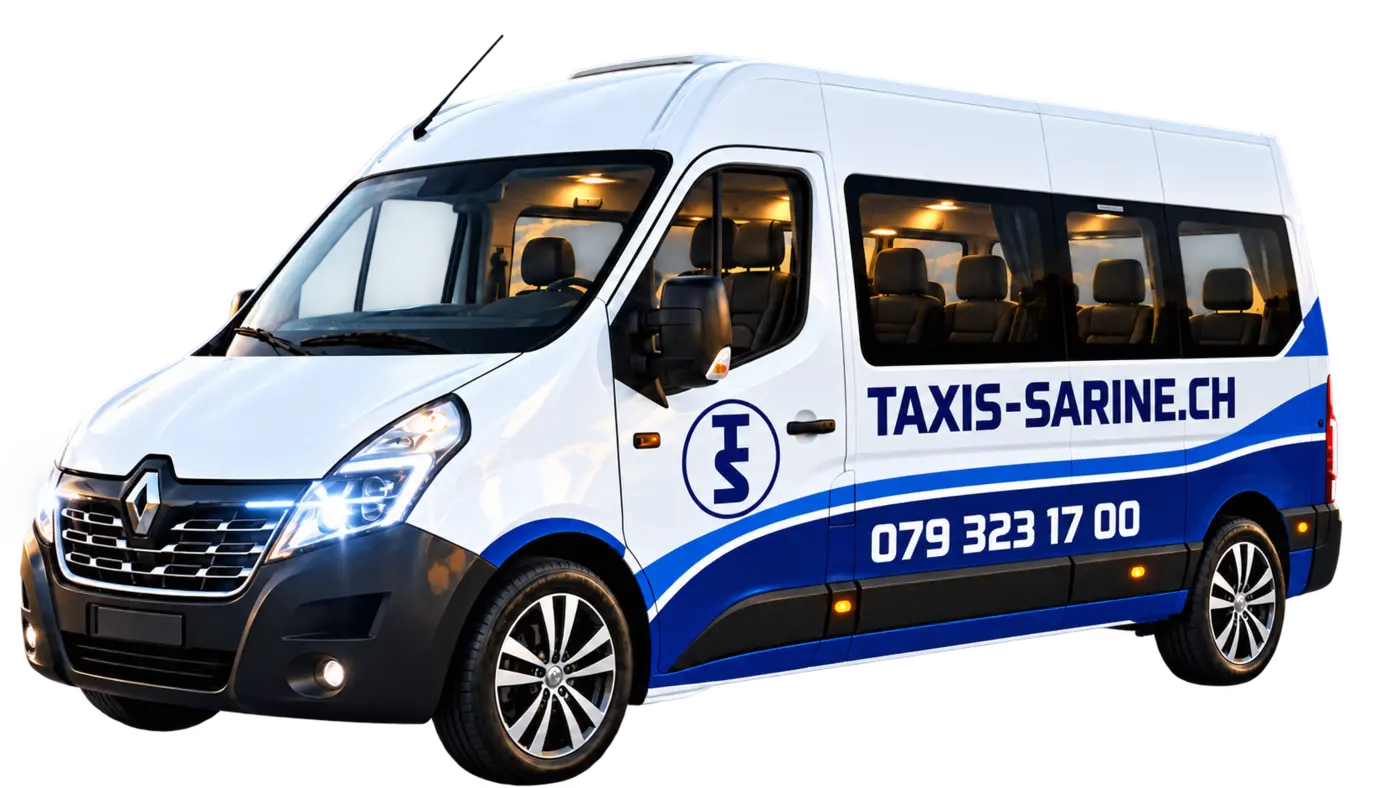 Bus 14 places TAXIS-SARINE.CH en location
