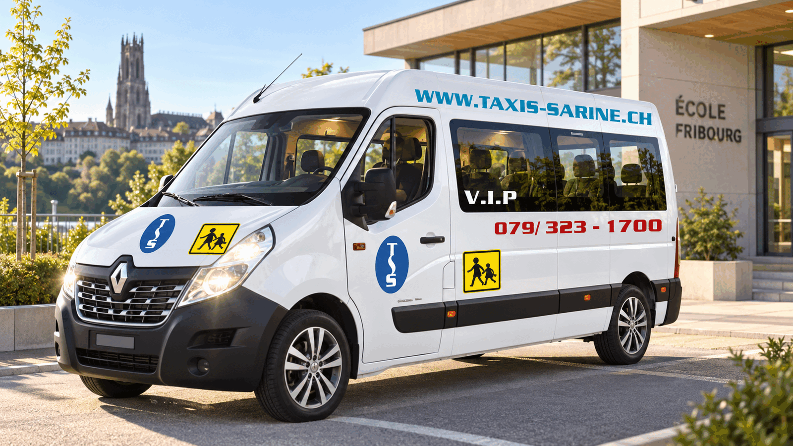 Bus scolaire à Fribourg