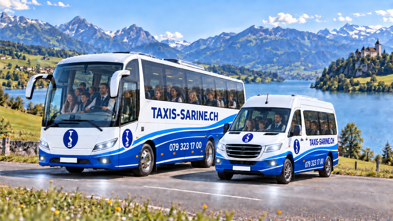 Car et minibus TAXIS-SARINE.CH pour le transport de personnes