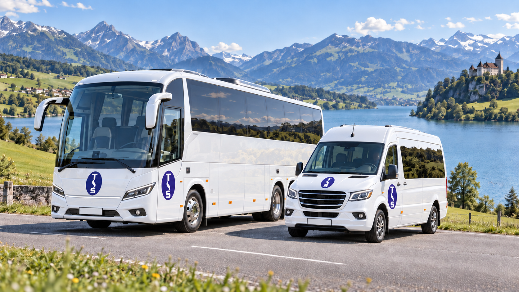 Grand bus TAXIS-SARINE.CH pour le transport de personnes