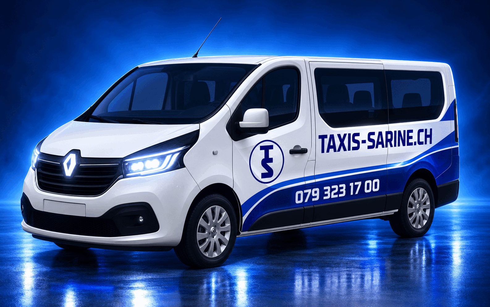 Minibus 9 places TAXIS-SARINE.CH pour transport de personnes